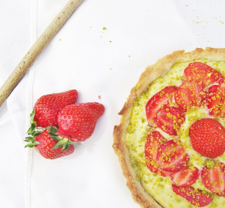 Tarte fraise et pistache